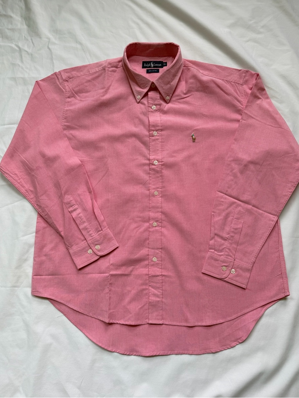 Vintage Polo by Ralph Lauren Men's Button-Down Oxford Shirt - Pink NWOT Men’s XL